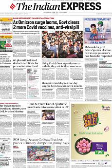 The Indian Express Mumbai - December 29th 2021