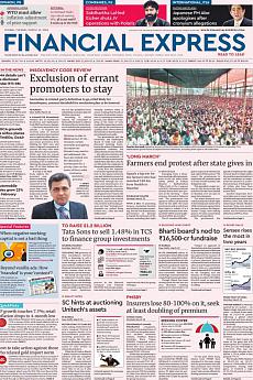 Financial Express Mumbai - March 13th 2018