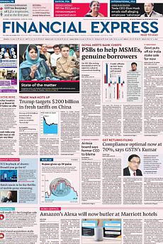 Financial Express Mumbai - June 20th 2018