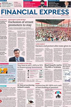 Financial Express Delhi - March 13th 2018