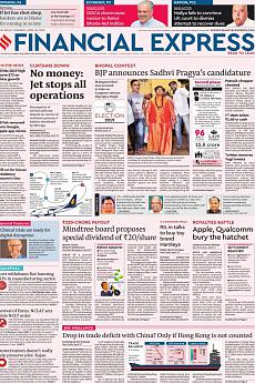 Financial Express Delhi - April 18th 2019