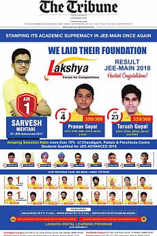 The Tribune Delhi - May 1st 2018